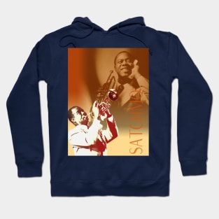 Louis Armstrong Collage Portrait Hoodie